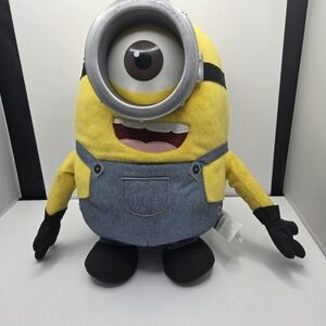 STUART MINIONS despicable me thinkway toys talking jumbo plush 16"